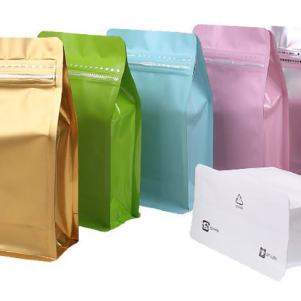 Túi Zip 8 Cạnh Nhôm Bạc